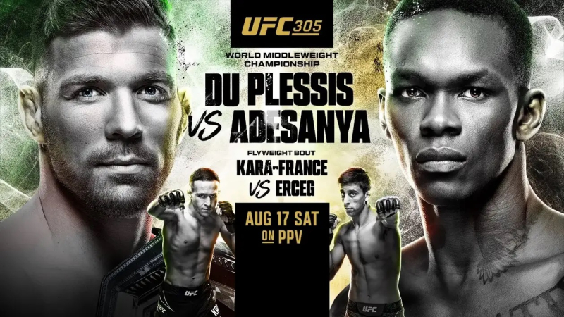 UFC 305 Исраэль Адесанья — Дрикус дю Плесси